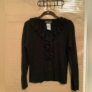 SAG HARBOR~ BLACK SWEATER/ BLOUSE~SIZE~MP